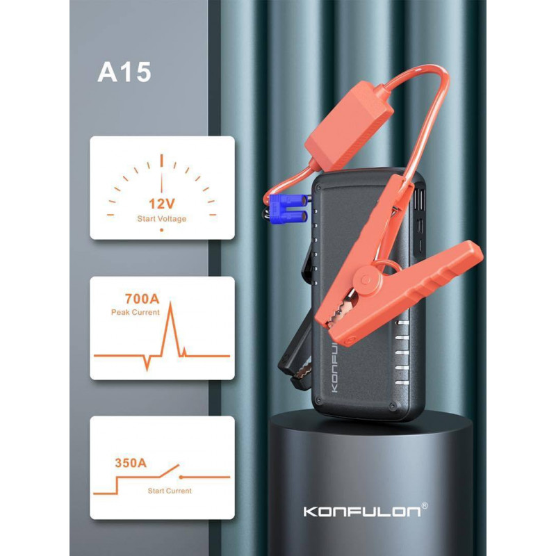 Konfulon Power Bank 9600mAh Car Ignition 12V Model A15