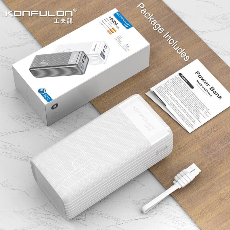 Konfulon power bank 40000mAh model A21L 