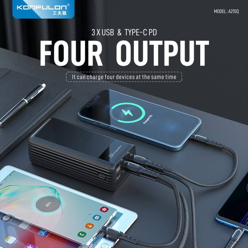 KONFULON POWER BANK 40000MAH MODEL A21SQ