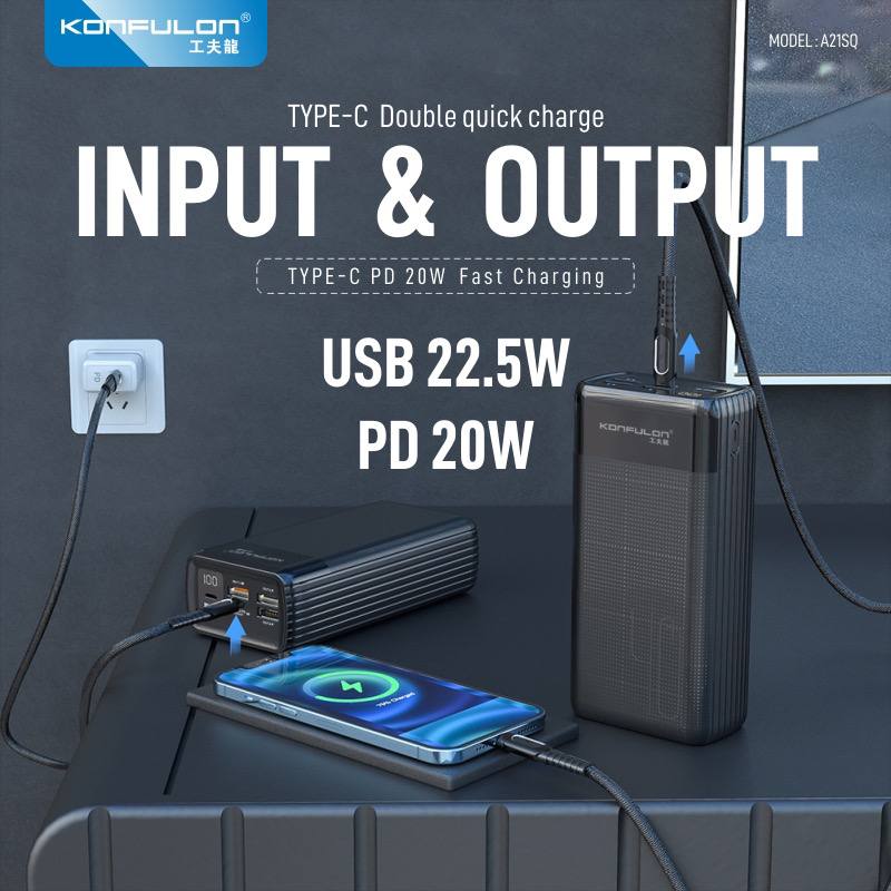 KONFULON POWER BANK 40000MAH MODEL A21SQ