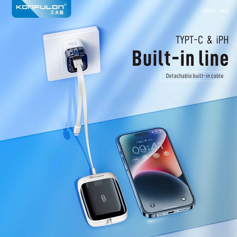 Konfulon Power Bank Fast Charger 22.5W 10000mAh Model A33Q
