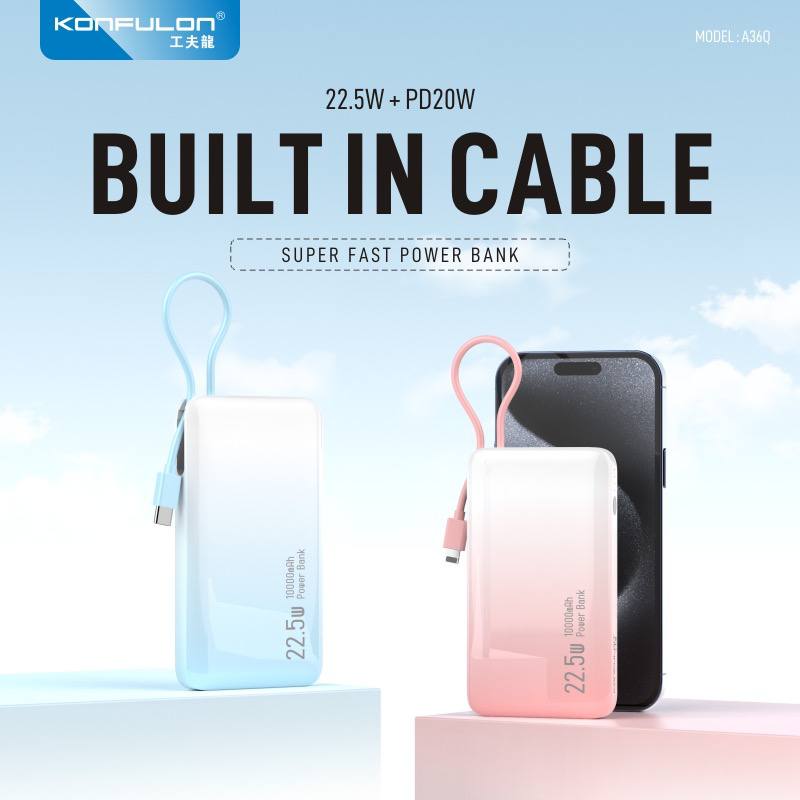 KONFULON Super-Fast Power Bank 10000mAh Model A36Q