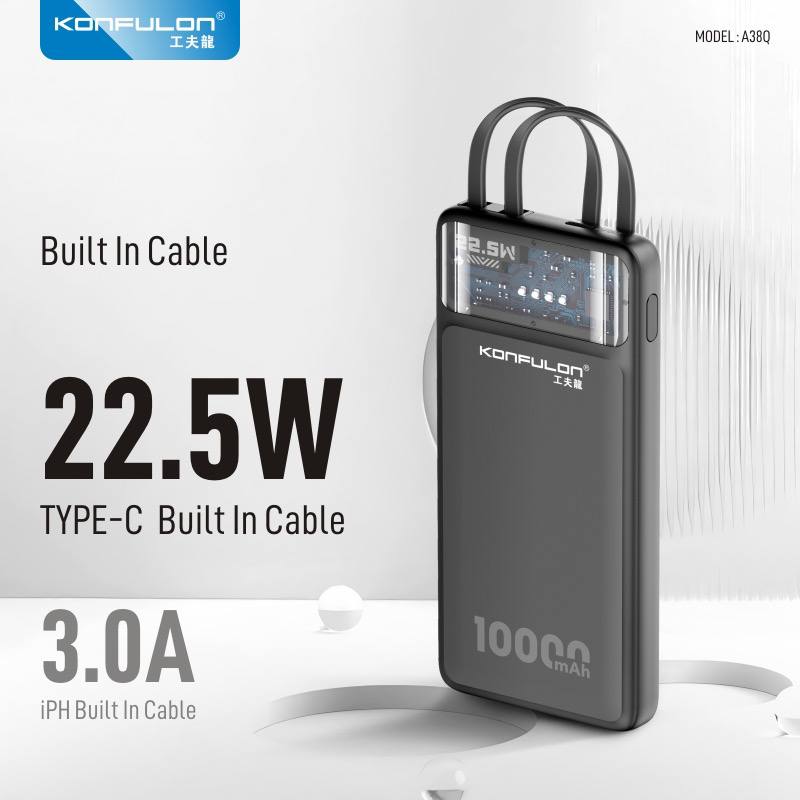 KONFULON POWER BANK 10000MAH MODEL A38Q