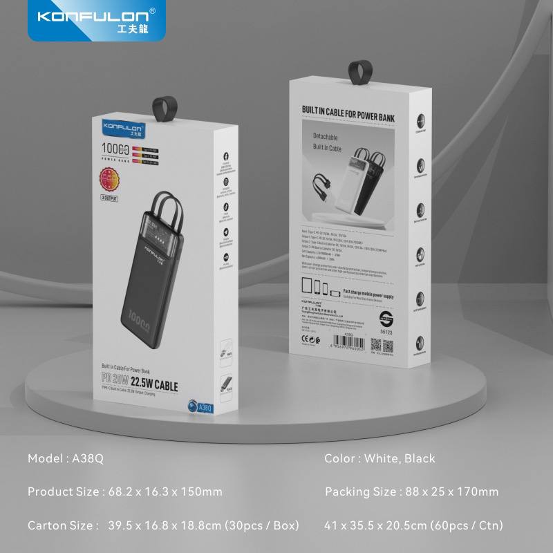 KONFULON POWER BANK 20000MAH MODEL A39Q