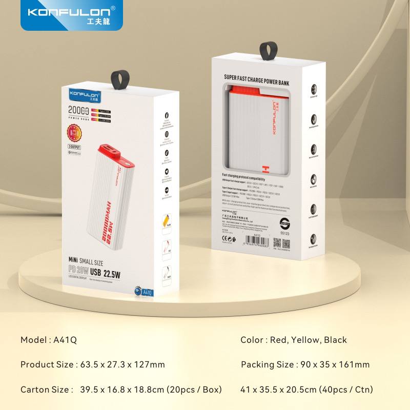 KONFULON POWER BANK 20000mAh MODEL A41Q