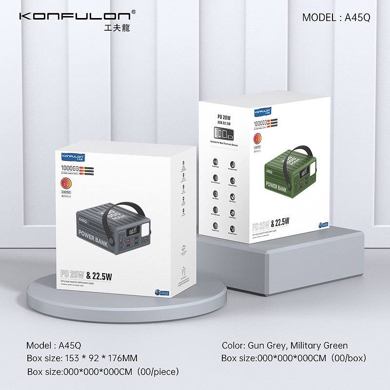 KONFULON POWER BANK 100000mAh MODEL A45Q