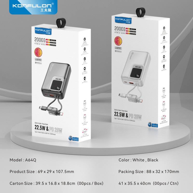 KONFULON POWER BANK 200000mAh MODEL A64Q