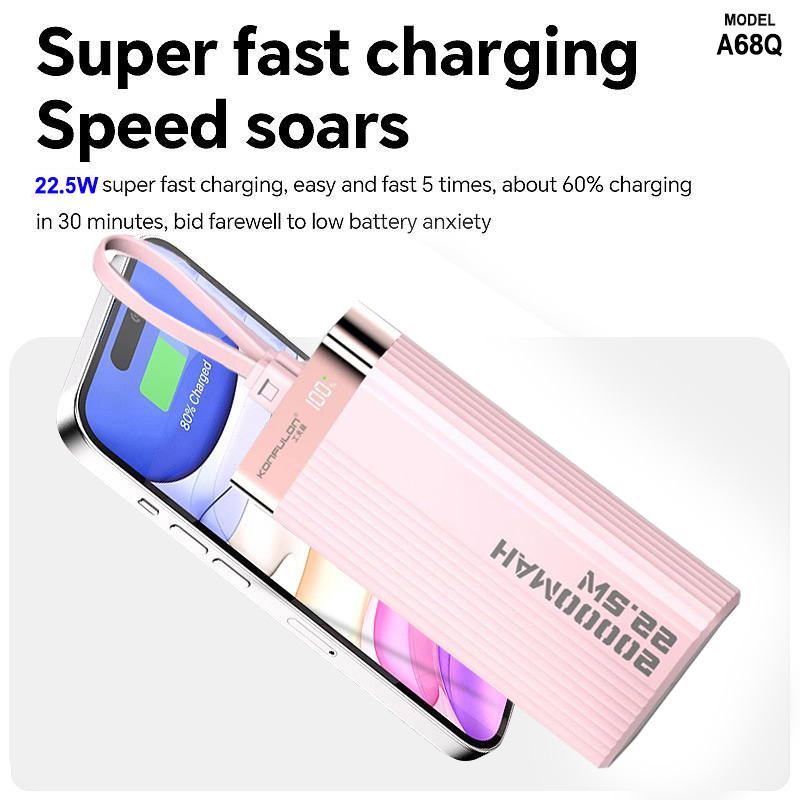 Konfulon Power Bank 20000mAh Model A68Q