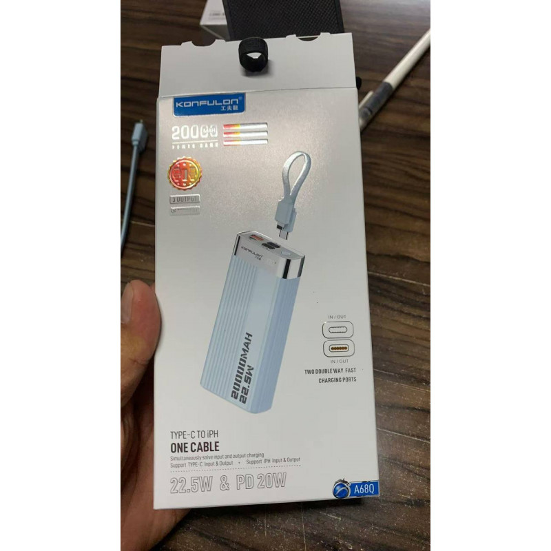 Konfulon Power Bank 20000mAh Model A68Q