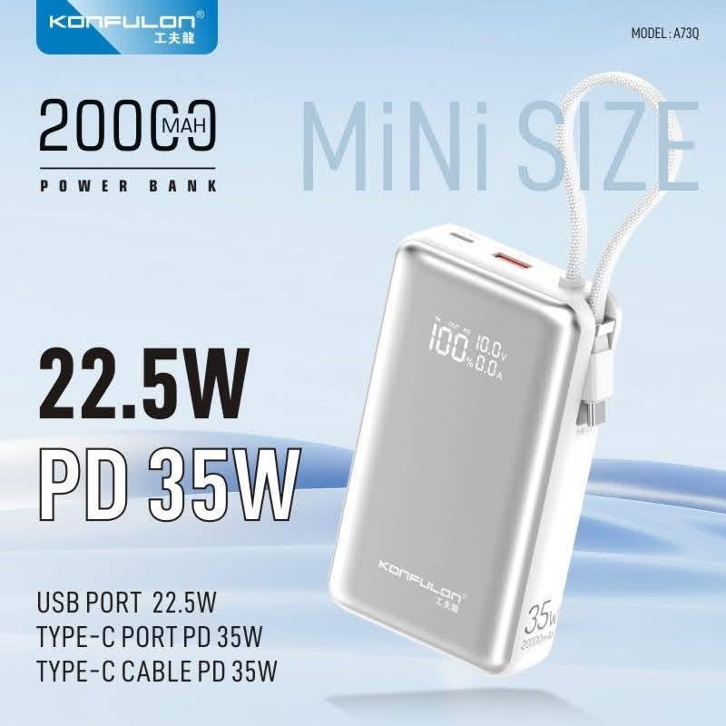 Konfulon Power bank 35W 20000mAH Model A73Q