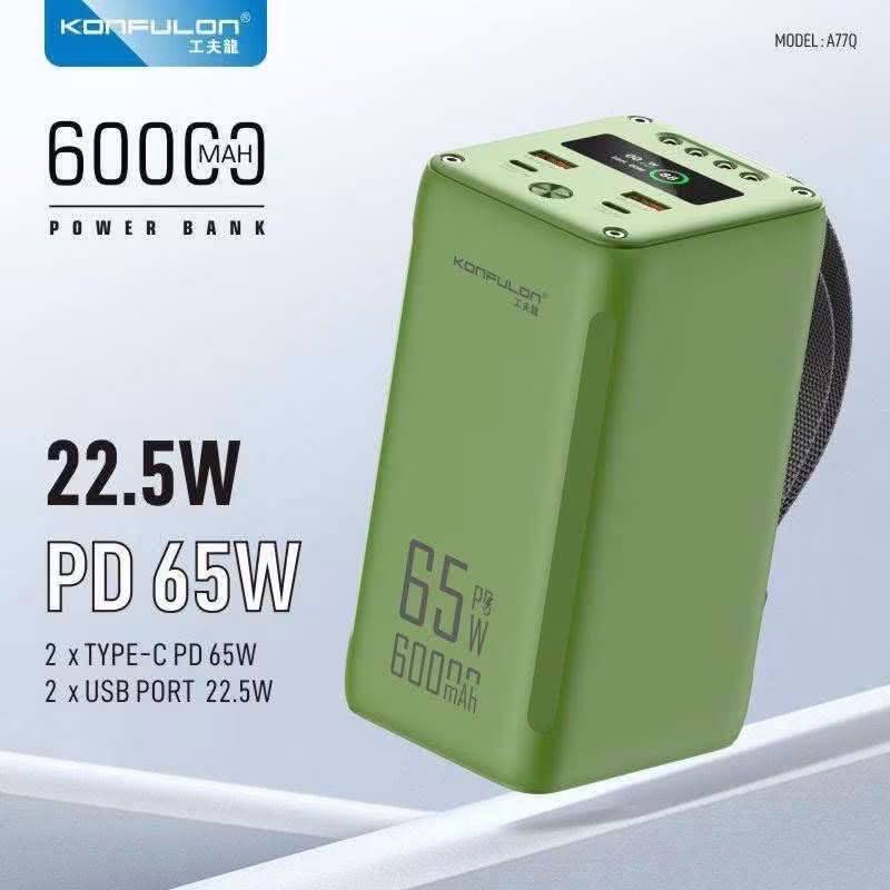 Konfulon Power bank 60000mAH Model A77Q