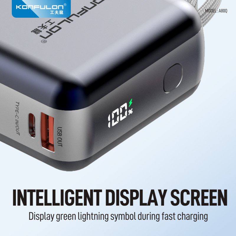 Konfulon Power bank 20000mAH Model A80Q