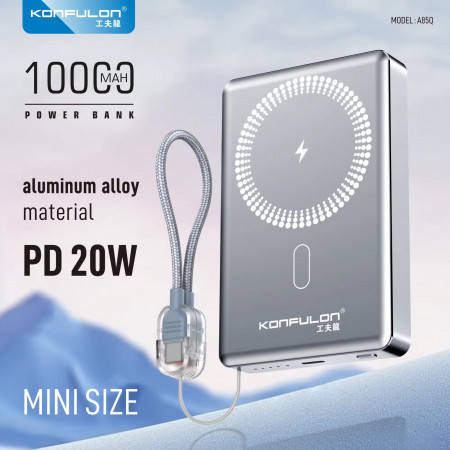 Konfulon Two wireless charging Function and build with cable PD 20W Model: A85Q
