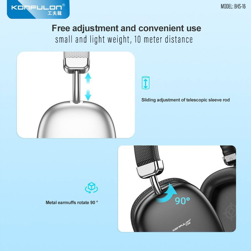 Konfulon wireless stereo Headphone Model: BHS16