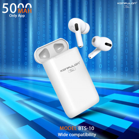 JOKO Bluetooth earphone Come with Powerbank 5000mAh BTS-10