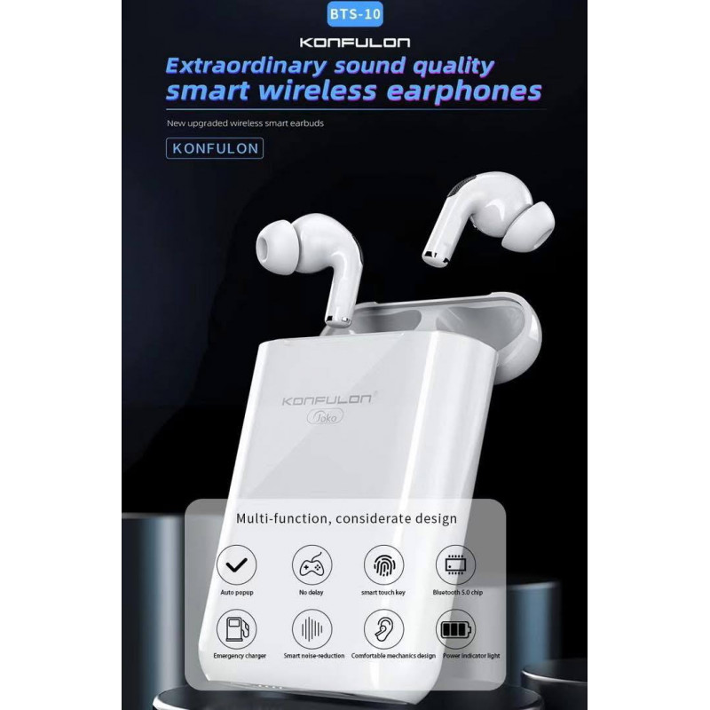 JOKO Bluetooth earphone Come with Power bank 5000mAh BTS10