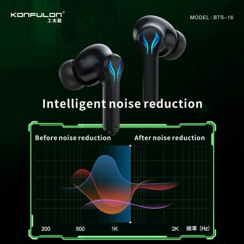 Konfulon Bluetooth Earphone Gamer Model BTS-16