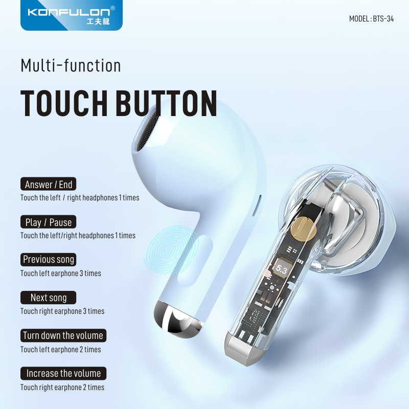 KONFULON Bluetooth earphone Model BTS34