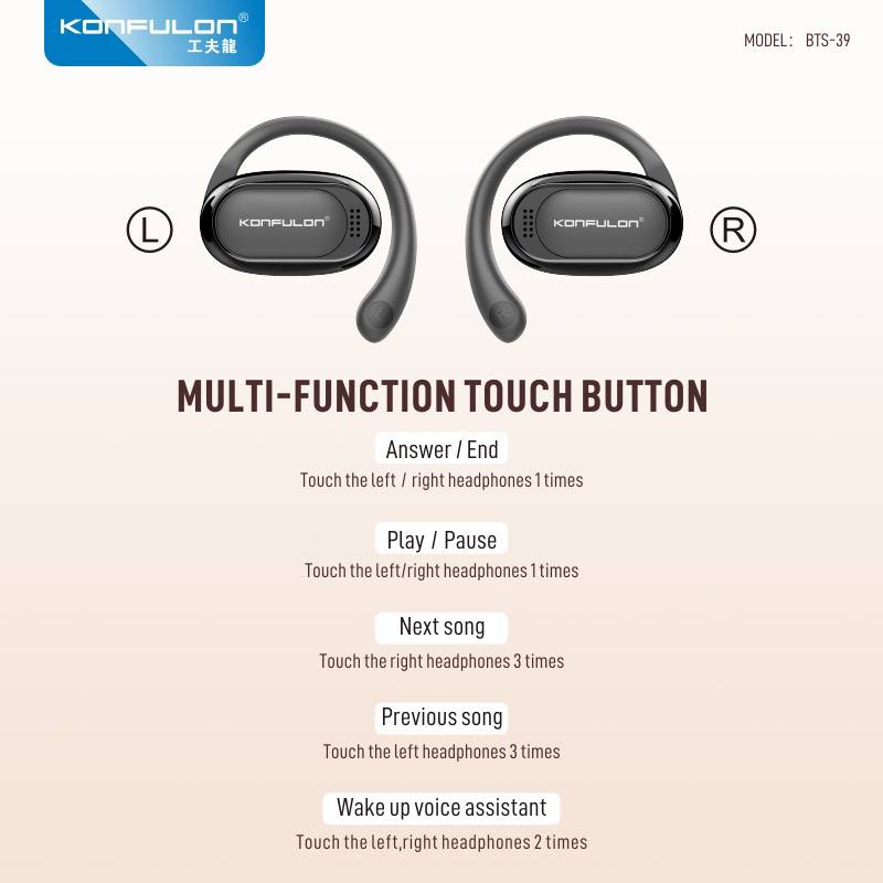 Konfulon Bluetooth Earphone Model: BTS39 