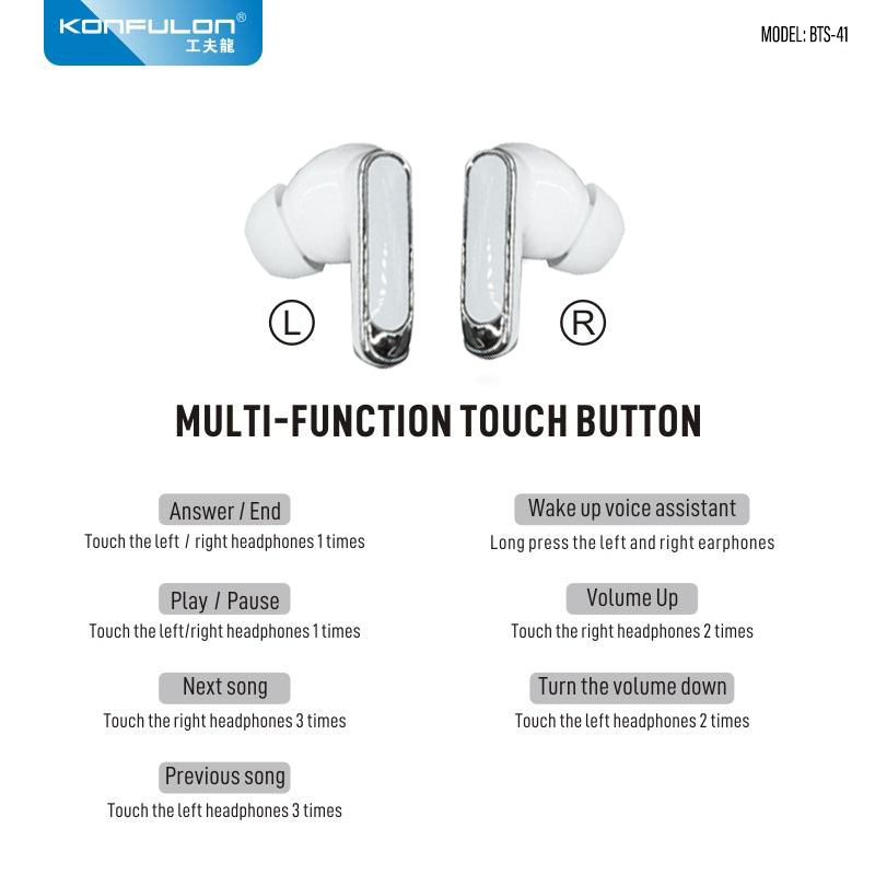 Konfulon Bluetooth Earphone Model BTS-41