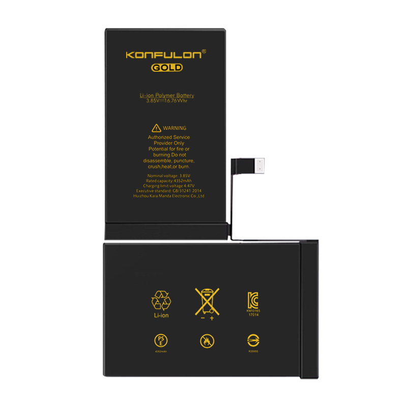 Konfulon Gold Battery iPhone X, XR, XS, XS Max