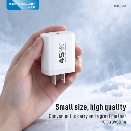 Konfulon fast charging pack can charge phones and laptops at 45W charging speed, model C106