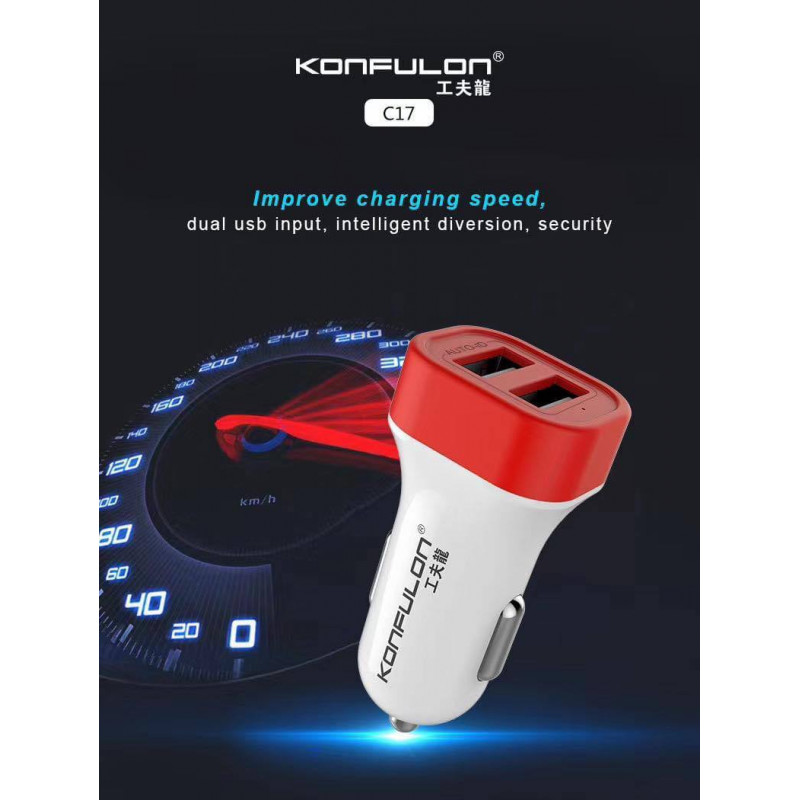 Konfulon Car Charger Model C17 2USB