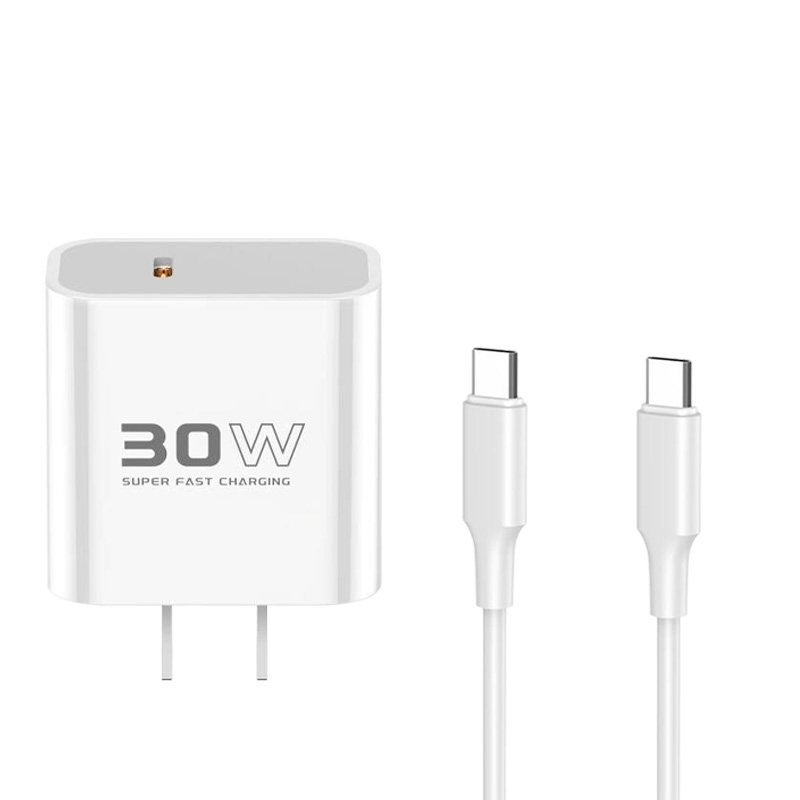 Konfulon Fast charge adapter 30W come with cable Model C18C Dl50 Lightning - cable Dl51 Type-C