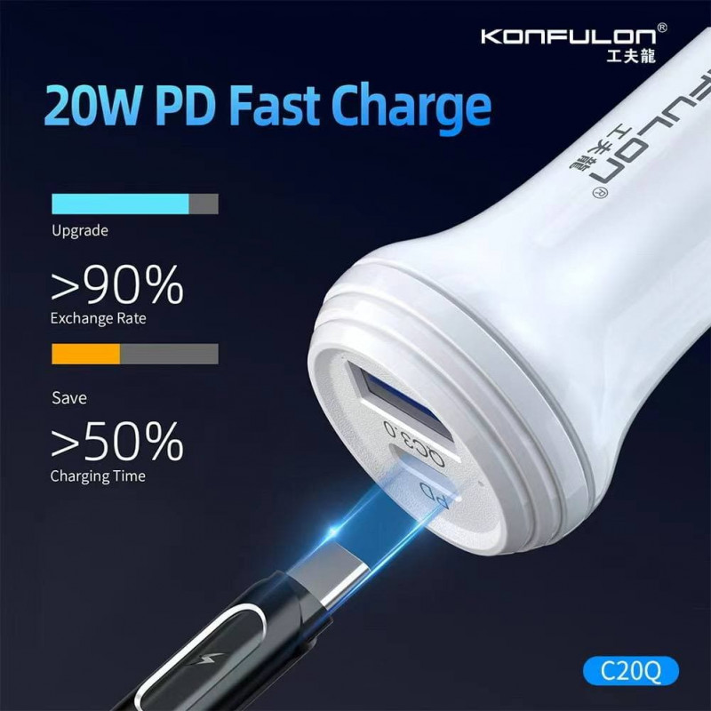 Konfulon Car Charger C20Q 20W