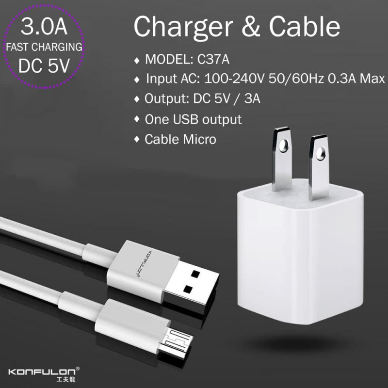 Konfulon Adapter and Cable Model C37A Micro Lightning Type-c