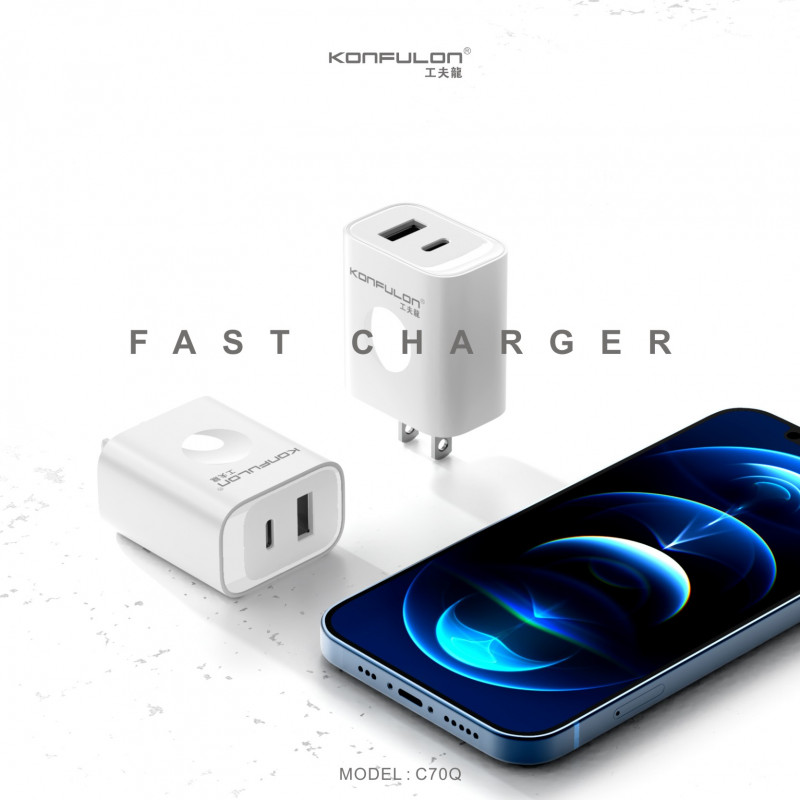Konfulon Adapter Fast Charge Model C70Q