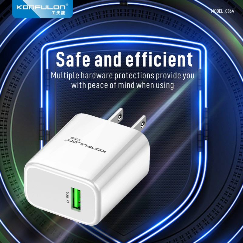 Konfulon Set Adapter and Cable 20W Model: C86A Type-C