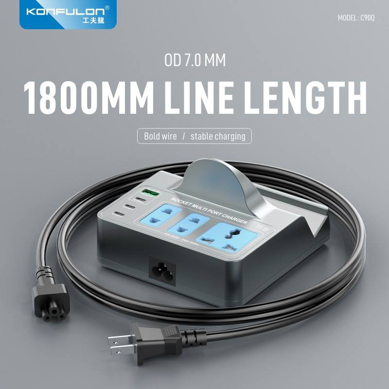 KONFULON SOCKKET MULTI PORT CHARGER MODEL C90Q