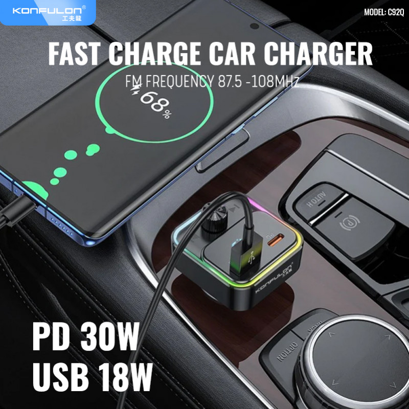 Konfulon Car Charger PD30W Model: C92Q