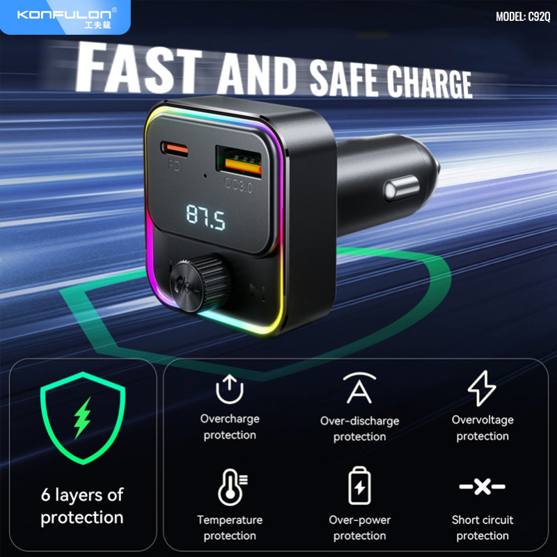 Konfulon Car Charger PD30W Model: C92Q