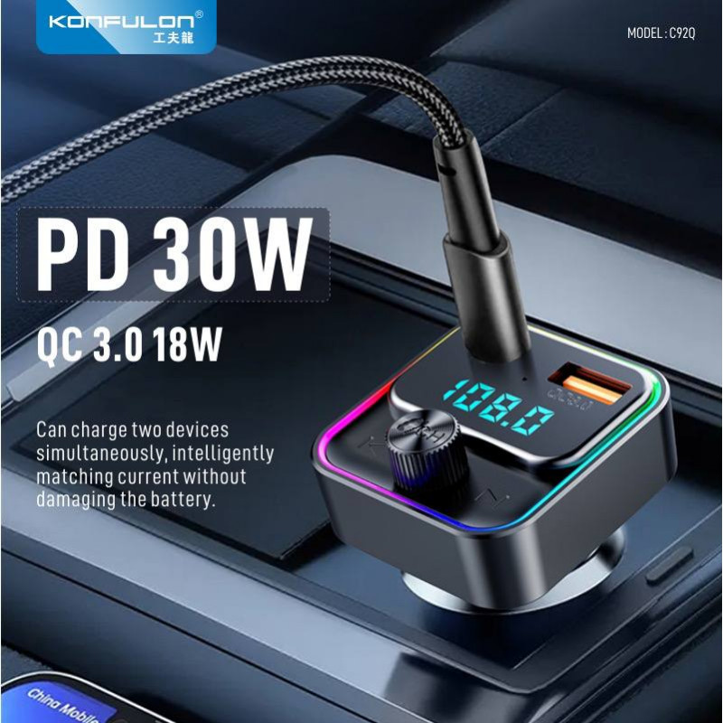 Konfulon Car Charger PD30W Model C92Q