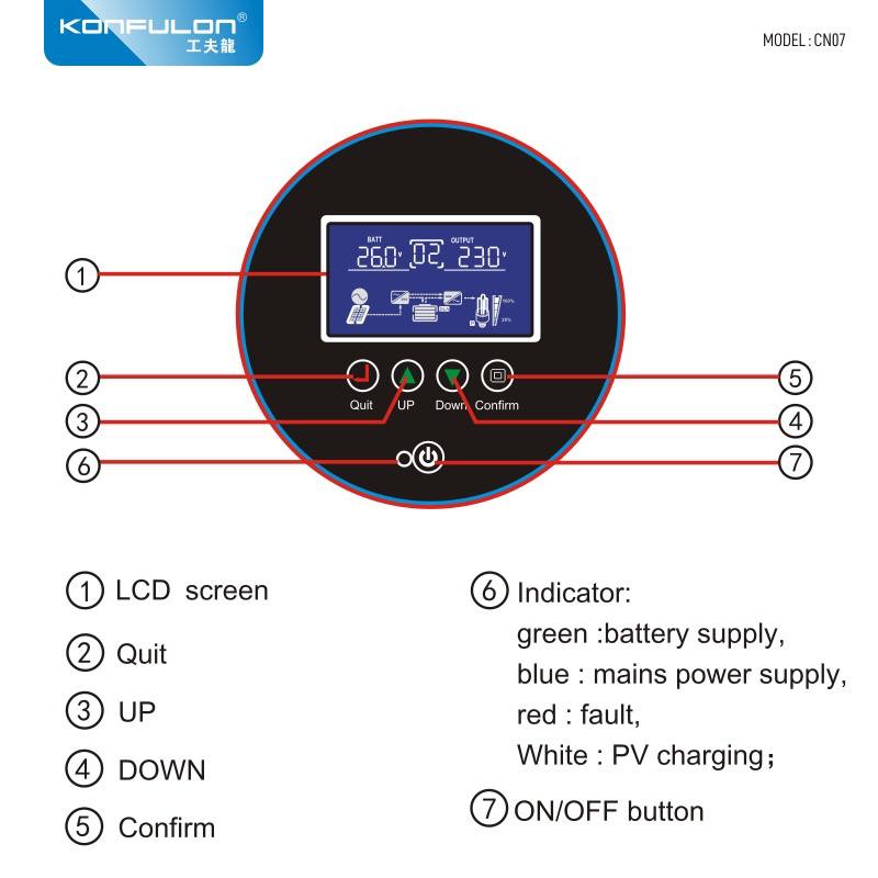 KONFULON POWER STATION 1200W MODEL CN07