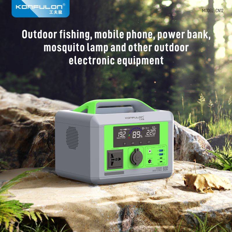 Konfulon UPS 600W AC -DC USB-C Power Supply 18000mAh CN12