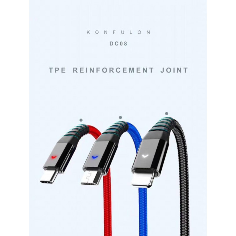 Konfulon Cable Charger 3in1 Model DC08
