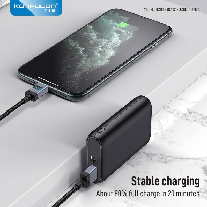 Konfulon Fast Charger Cable DC103 IPhone 27W DC104 Type-C 60W