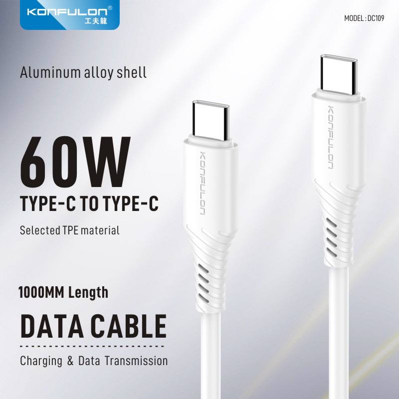 Konfulon Data Cable Fast Charging Model DC108 iPhone DC109 Type