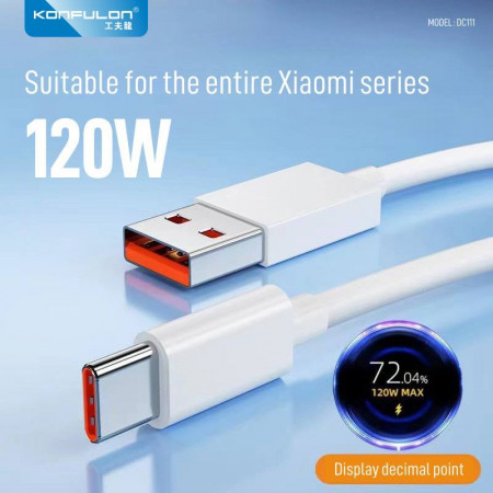 Konfulon Cable Fast Charging Model DC111 USB to ​Type​-C