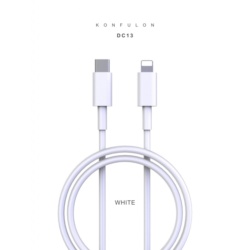Konfulon Cable Fast Charger ​​Model DC13 iPhone DC15 Type-C