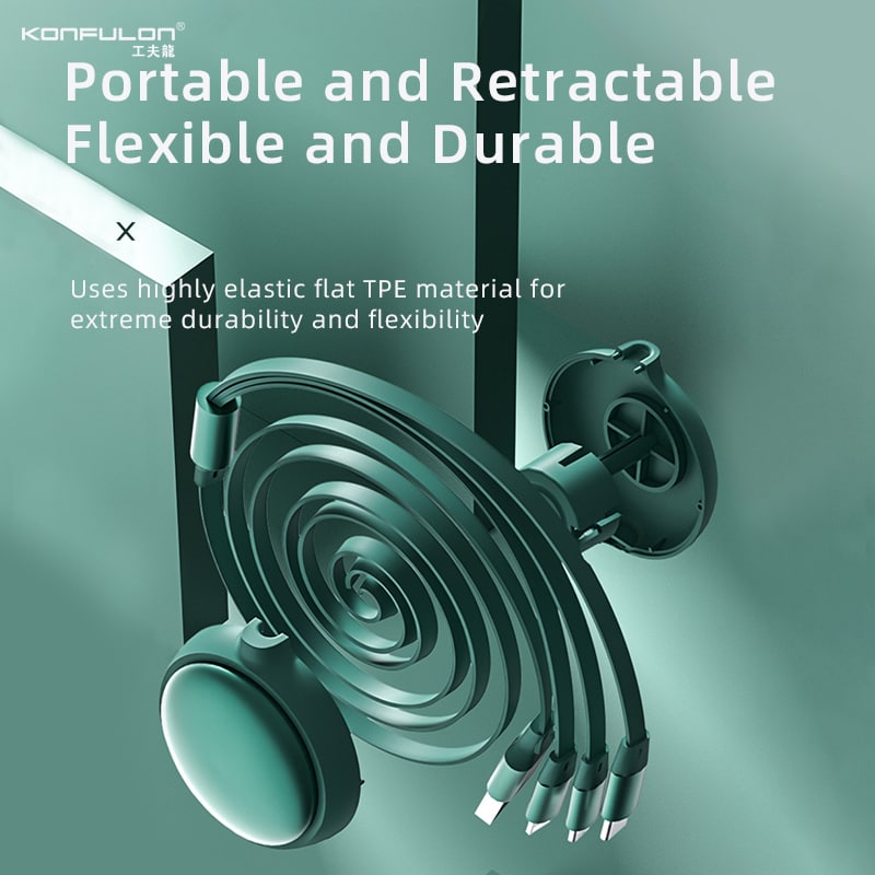 Konfulon Cable Fast Charger 3 in 1 Model DC44