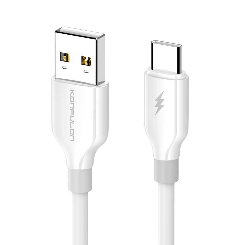 Konfulon Data Cable Charger 3.0A Model DC84 Micro DC85 iPhone DC86 Type-c 