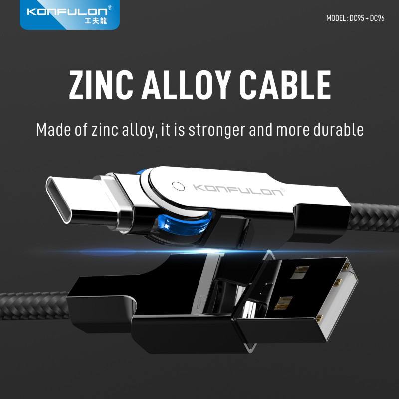 Konfulon Cable Fast Charging Model DC95 iPhone DC96 Type-C
