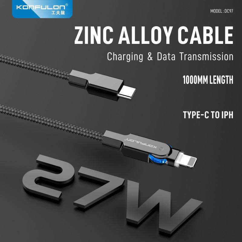 Konfulon Cable Fast Charging Model DC97 iPhone DC98 Type-C