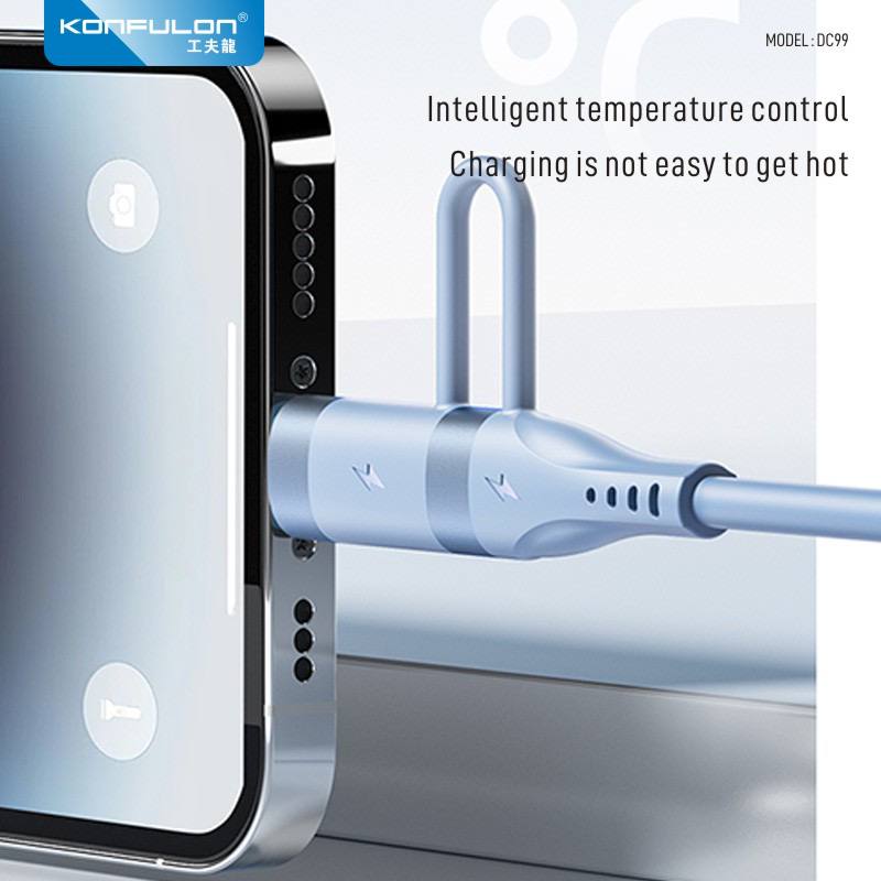 Konfulon 4in1 60W PD/USB to Type-C/Lighting charging cable model:DC99