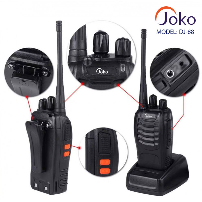 JOKO USB充电器对讲机民用军工山区大功率手持50公里酒店工地户外 DJ-88