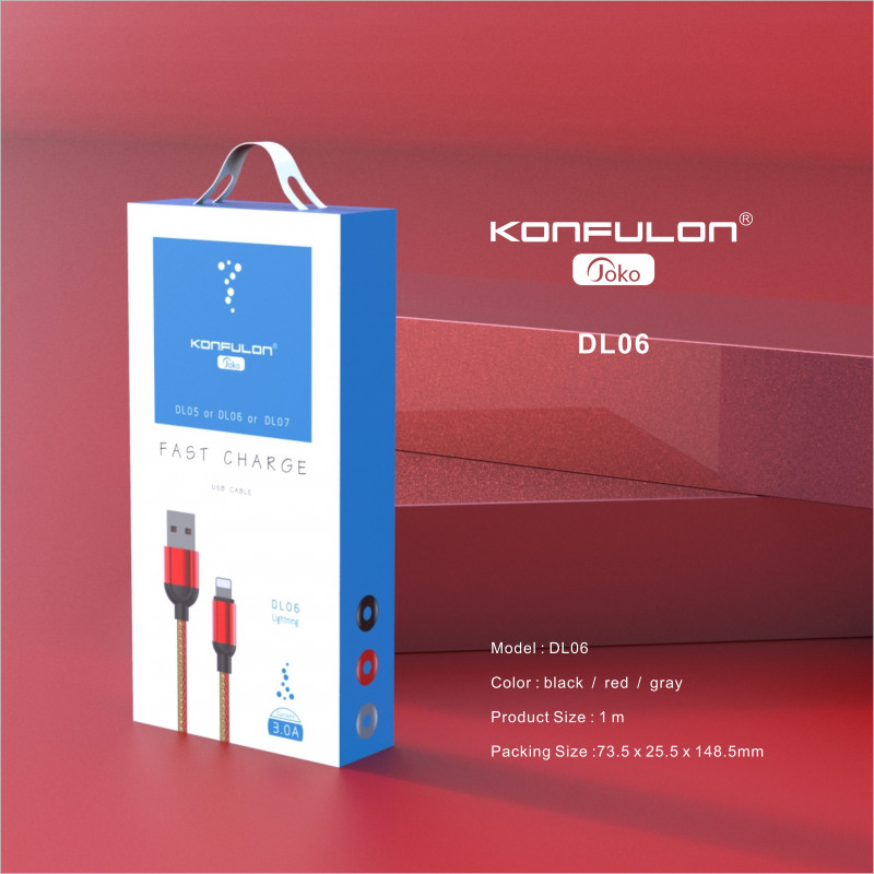 JOKO iPhone Charger cable DL06 Lightning 3.0A